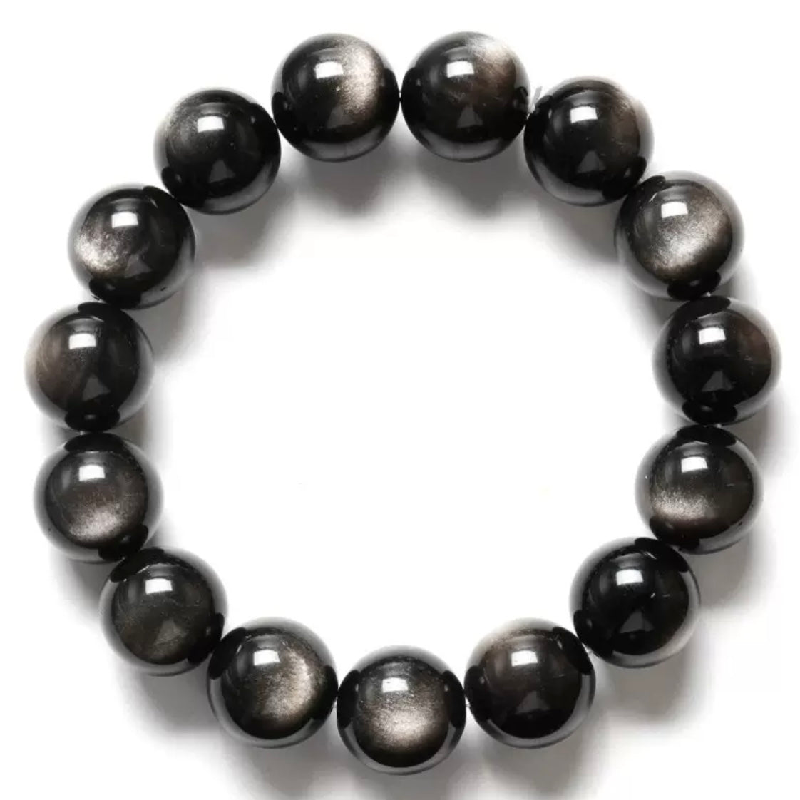 SUVIEN Designed PLUTO Collection Black Obsidian Bracelet